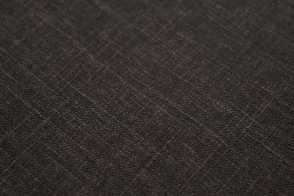 Close-up of a dark woven fabric