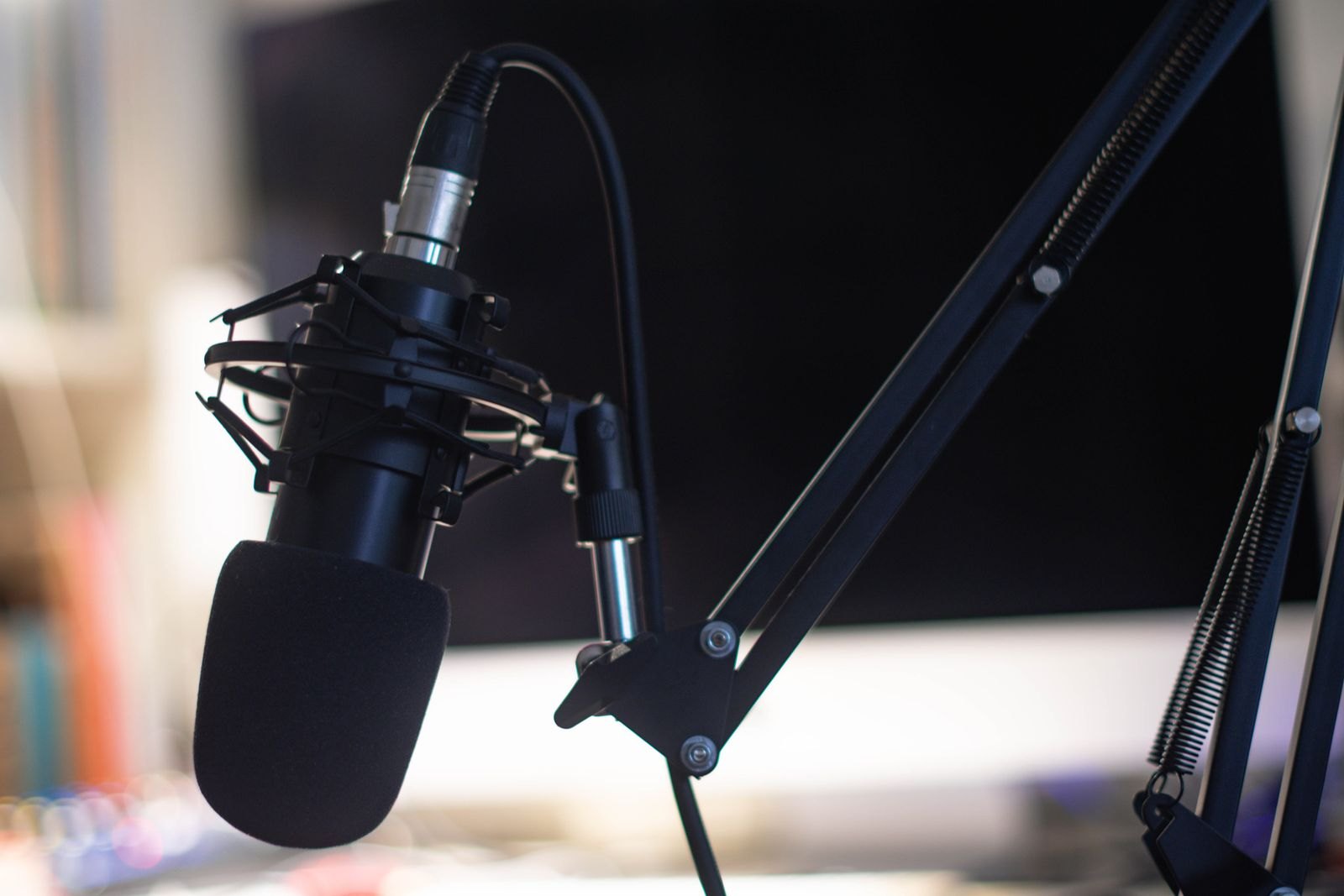 A studio microphone