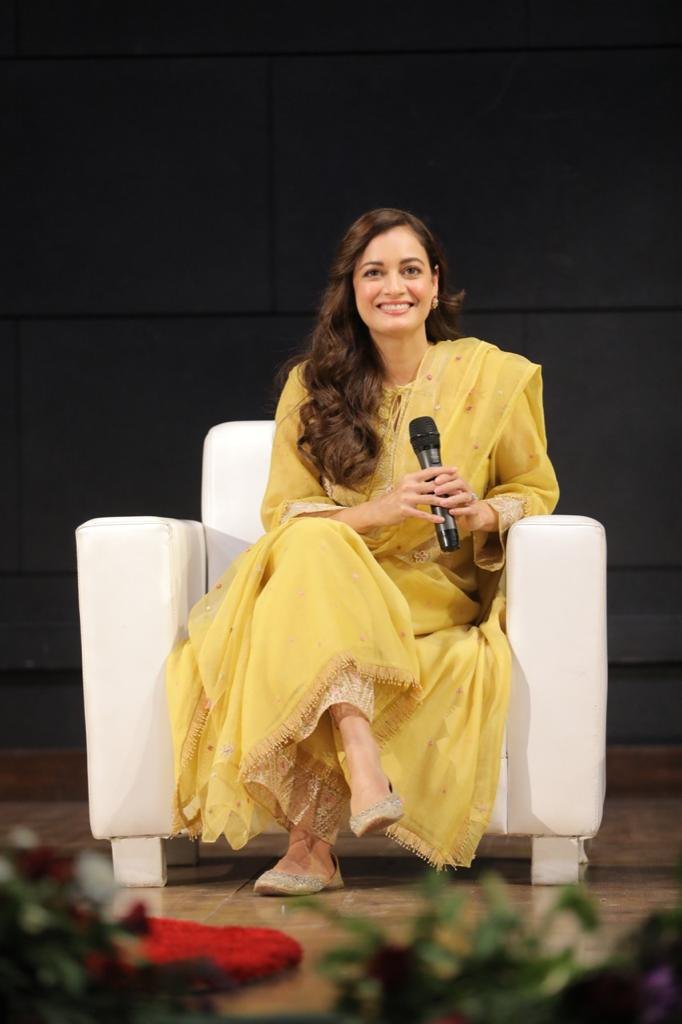 A speaker on stage at a Youth Talkies session
