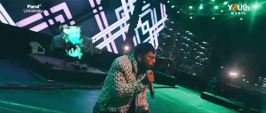 A Youth Music artist under stage lights